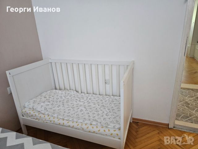 Детско легло IKEA+матрак и обиколник , снимка 1 - Бебешки легла и матраци - 46498910