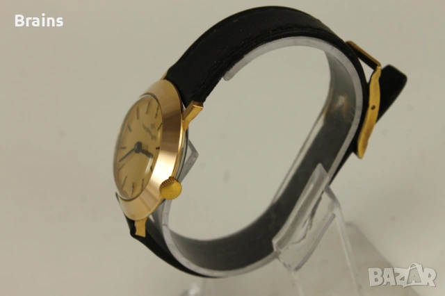 НОВ 1960's Continental Позлатен Швейцарски Часовник, снимка 5 - Мъжки - 54243336