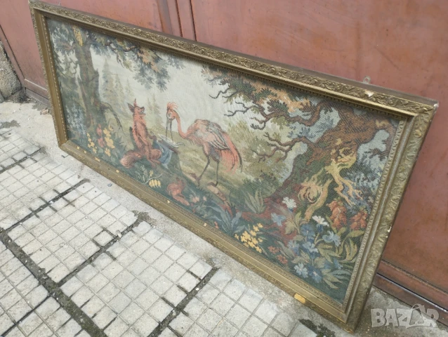 Стари ковьори в рамка и стъкло., снимка 10 - Антикварни и старинни предмети - 50447701