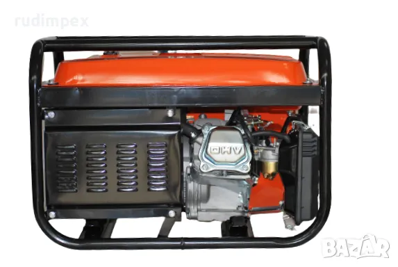 Генератор за ток 3.5 kW, 7.5 HP, бензинов, монофазен, AVR, ръчен стартер, 100% медни намотки, в нали, снимка 3 - Генератори - 49843314