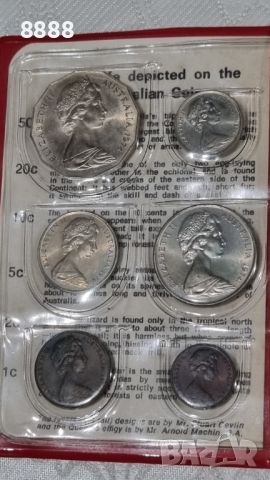 Комплект от 6 монети Австралия 1974 UNC монетен двор  