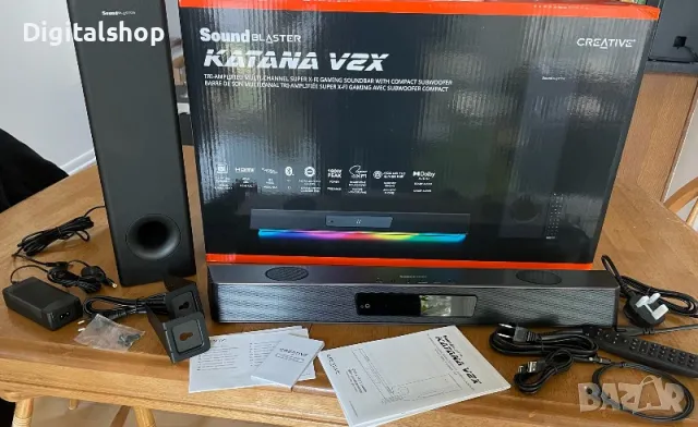Creative Sound Blaster Katana V2X,Разопаковани Аудио продукти,12м.г., снимка 1