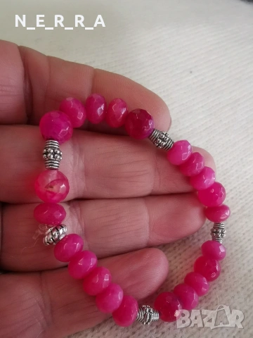 Гривна от естествен рубин, снимка 4 - Гривни - 53707761