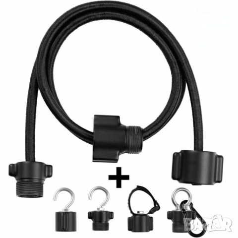 Модулен еластичен колан с универсални адаптери – за автомобил, велосипед, къмпинг и багаж, снимка 3 - Други стоки за дома - 51974687