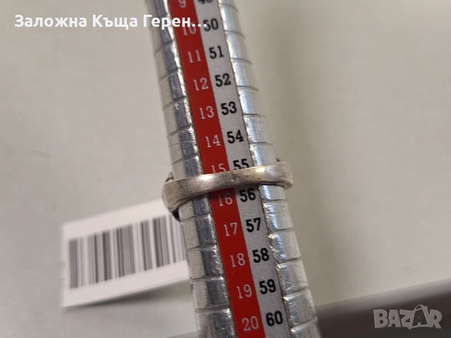 Сребърен пръстен 4,08гр, снимка 4 - Пръстени - 52909959