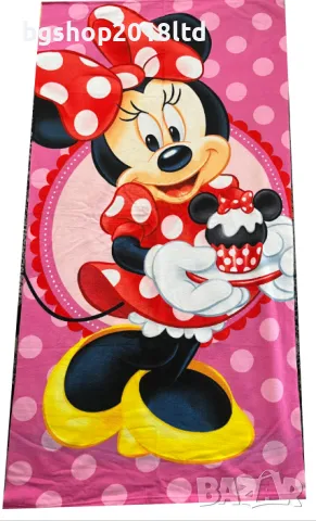 Плажна кърпа(хавлия) с Mini Mouse, снимка 1 - Хавлии и халати - 46934971