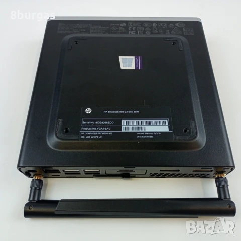 HP EliteDesk 800 G3 Mini 32 GB DDR4 i5-7500T 4 ядра, 3.3GHz 256 GB SSD, снимка 5 - Работни компютри - 51208370