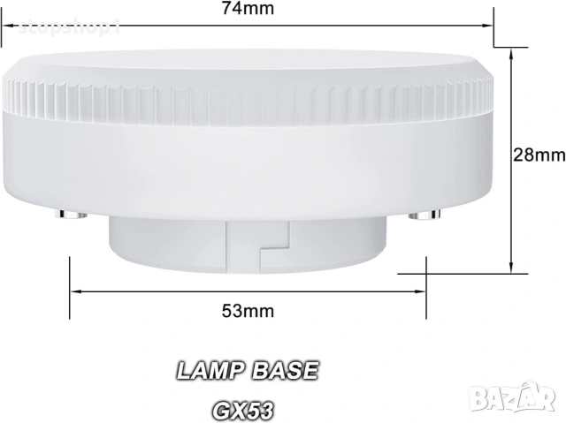 GX53 LED Bulbs, 9W GX53 LED 6000K 900LM, AC 220-240V No Dimming No Flashing, 6 Pieces  6 бройки , снимка 2 - Лед осветление - 54302335