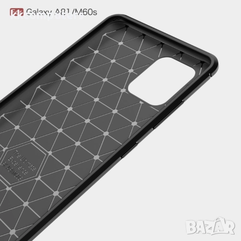 Samsung Galaxy A81/Note 10 Lite Удароустойчив Carbon Fiber Калъф и Протектор, снимка 7 - Калъфи, кейсове - 52240782