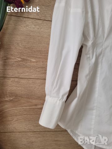 Бяла вталена риза , снимка 3 - Ризи - 45626176