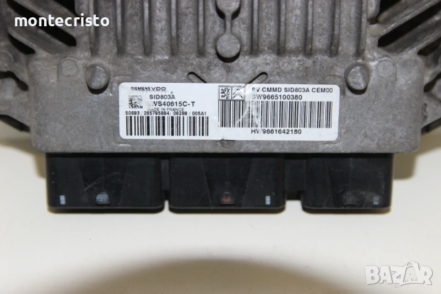 Моторен компютър Peugeot Expert (2007-2016г.) SW9665100380 / 5WS40615CT / 5WS40615C-T / SID803A, снимка 2 - Части - 53703943