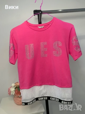 Нова тениска на Guess за 16г но е подходяща и за S размер , снимка 9 - Тениски - 50918259