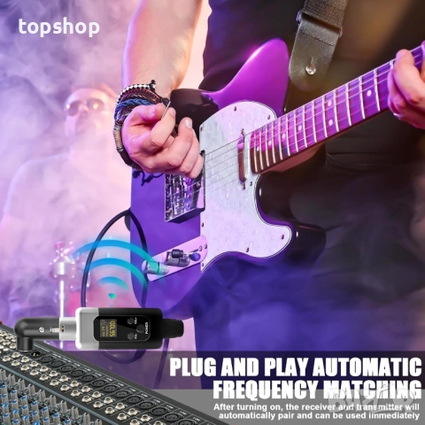 Нов Безжичен микрофонен предавател/приемник, 2.4G 1 към 1 UHF предавател/приемник, 48 V фантомно ..., снимка 5 - Други - 52864415