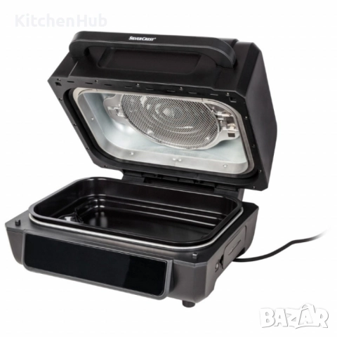 Уред 2 в 1 SilverCrest Air Fryer with Grill – хрупкаво, вкусно и без мазнина, снимка 6 - Мултикукъри - 51816555