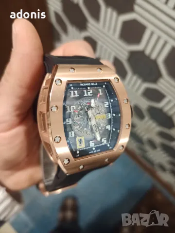 Richard mille RM 030 automatic mechanical watch gold Ричард Майли автоматичен механичен часовник , снимка 7 - Други - 48989617