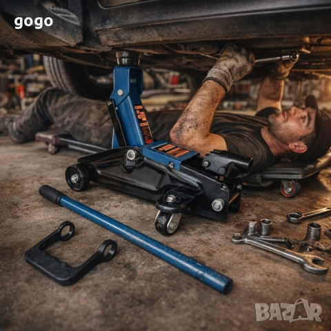 Хидравличен крик крокодил 3 тона - мобилен с колела, снимка 6 - Други инструменти - 53783286