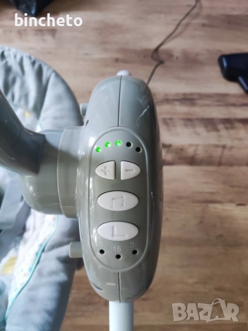 Електрическа люлка Baby Swing+ Grey, снимка 5 - Детски люлки - 52411636