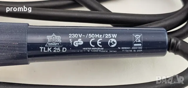 двойка немски поялници, поялник TLK 25D, 25W, TLK 80D, 80W, Германия, снимка 3 - Поялници и запояване - 49932260