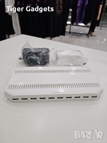 Unitek 60W USB зарядна станция 10 порта за телефони таблети SmartIC, снимка 9 - Друга електроника - 54156582