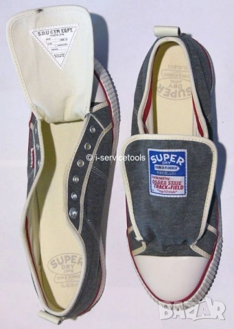 НОВИ Оригинални SuperDry Мъжки КЕЦОВЕ № EU 44 Гуменки Патъци Сникърси Спортни Обувки с Връзки БАРТЕР, снимка 2 - Кецове - 52147395