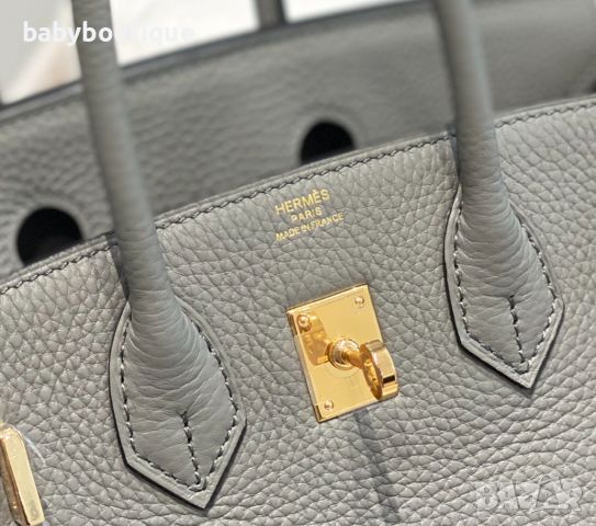 Hermes Birkin Cumulonimbus Gray, снимка 4 - Чанти - 45396761