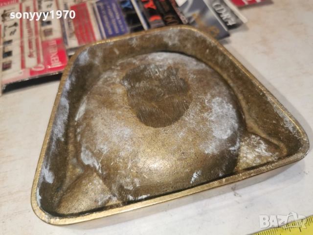 МАСИВЕН ПЕПЕЛНИК-МЕД/МЕСИНГ 2303261700LCHERY1, снимка 11 - Антикварни и старинни предмети - 53948859
