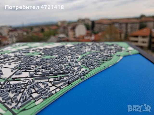 3D Релефна Карта на гр. Видин – Уникален Подарък / Декор за Офис, снимка 12 - Декорация за дома - 54266522