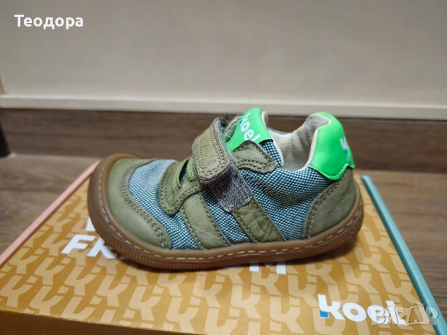 Детски боси обувки KOEL Dylan II Textile Olive , снимка 8 - Детски обувки - 51987076