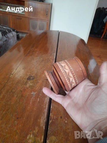 Стара дървена ваза,моливник, снимка 6 - Други ценни предмети - 53256891