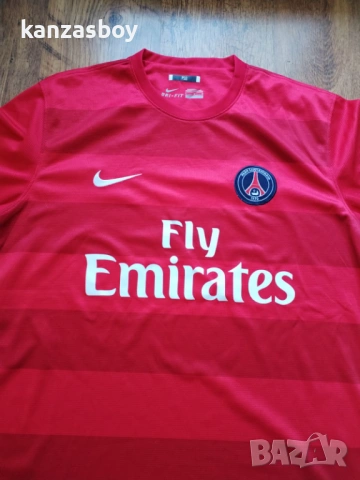 Nike Paris Saint Germain Fly Emirates - страхотна футболна тениска L, снимка 3 - Тениски - 53167383