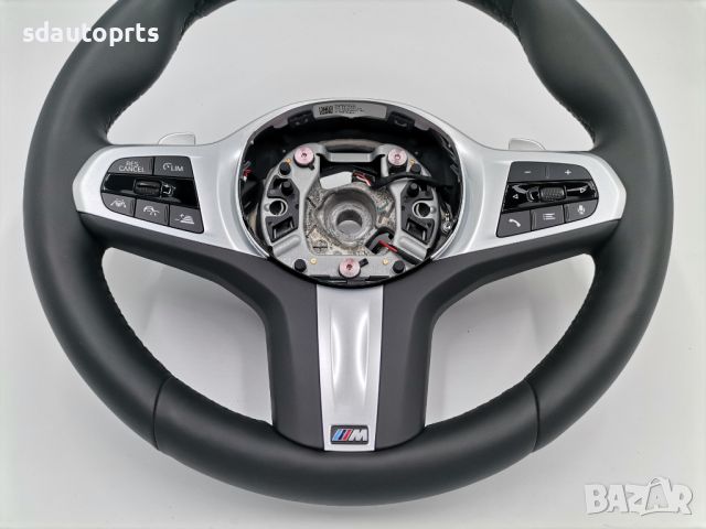 Нов M Sport Черен Спортен Волан BMW 5 G30 G31 G38 6 G32 X3 G01 X4 G02 , снимка 5 - Части - 45925318