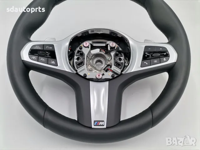 M Sport Черен Спортен Волан BMW 5 G30 G31 G38 6 G32 X3 G01 X4 G02, снимка 5 - Части - 47052657