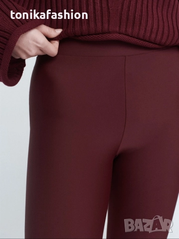 Клин ликра в цвят бордо , снимка 3 - Клинове - 52120339