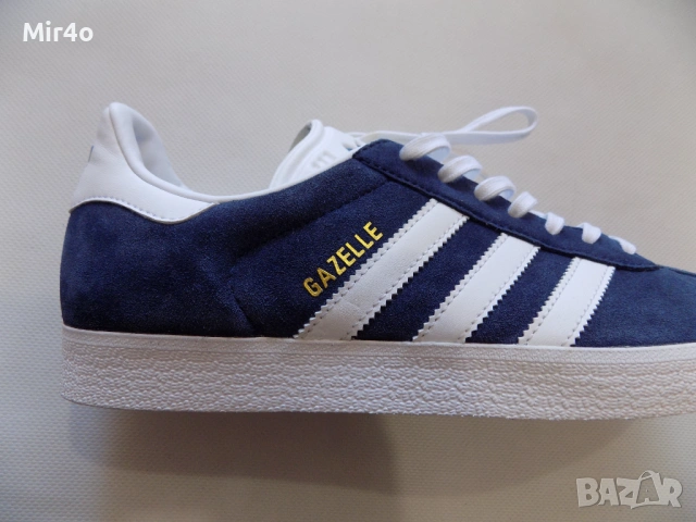 нови кецове adidas gazelle сникърси маратонки обувки мъжки дамски сини оригинални велурени номер 42, снимка 8 - Кецове - 44168294