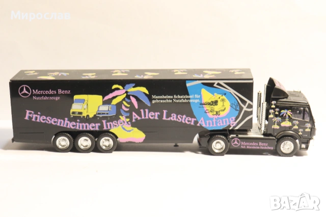 HERPA H0 1/87 MERCEDES РЕМАРКЕ КАМИОН МОДЕЛ, снимка 5 - Колекции - 53400504
