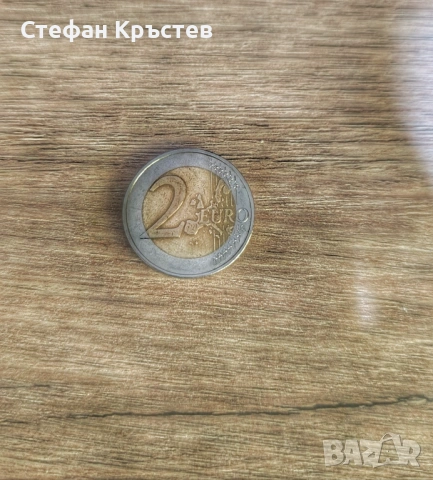Рядка монета 2 евро Германия 2002 г., монетен двор J (Хамбург)., снимка 2 - Други - 53234773