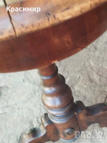 Маса с орехов фурнир, снимка 17 - Антикварни и старинни предмети - 50934796