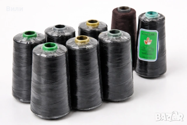 Професионални шевни конци 5000 м – черни | Конуси | Комплект или брой, снимка 2 - Други стоки за дома - 54057627