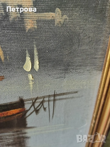 2 големи маслени картини. , снимка 4 - Антикварни и старинни предмети - 54299838
