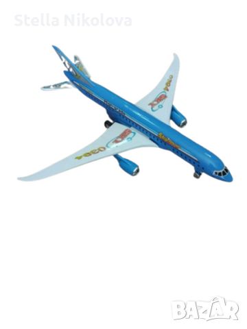  Детски пласмасов макет на пътнически самолет, снимка 1 - Влакчета, самолети, хеликоптери - 45353369