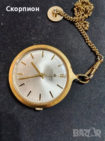 Джобен часовник -  JUNGHANS с позлата - ГЕРМАНИЯ - ПРОМОЦИЯ, снимка 16 - Джобни - 46654362