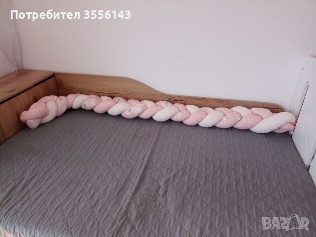 Плитка /обиколник/ за детска кошара или легло - розова, снимка 2 - Бебешки легла и матраци - 46254974