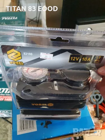 Компресор за гуми VOREL, 12 V, 250 PSI, снимка 3 - Компресори - 49921085