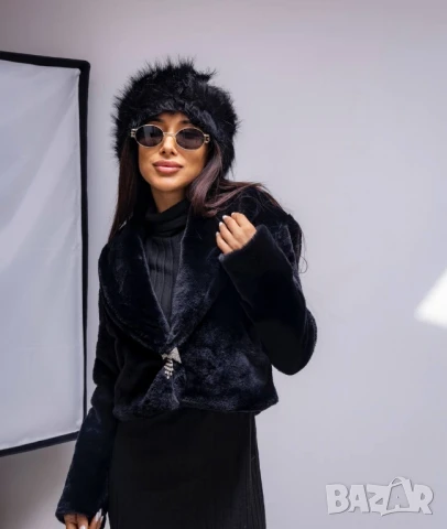 пухено яке , снимка 2 - Якета - 51165144