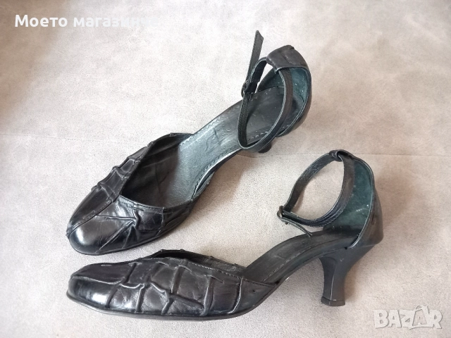 Дамски обувки от естествена кожа, с удобно токче, № 38, снимка 7 - Дамски обувки на ток - 52116621