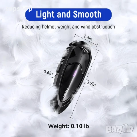 LEXIN GTX 2 броя Bluetooth интеркоми до 10 мотоциклетисти,  Шумопотискане, IP67..., снимка 9 - Аксесоари и консумативи - 50452932