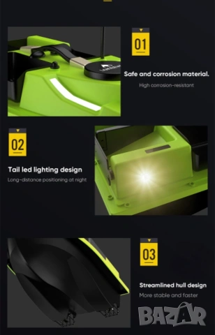 Лодка за захранка с 99 точков GPS , снимка 7 - Стръв и захранки - 53445589