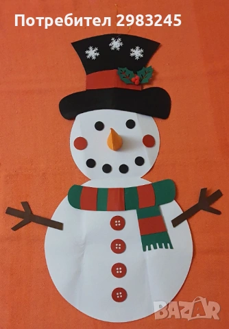 Снежен човек за декорация 