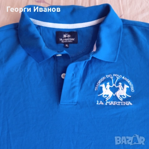 КАТО НОВ LA MARTINA Buenos Aires L оригинален поло-шърт с холограма Ла Мартина Polo-Shirt, снимка 2 - Тениски - 53988305