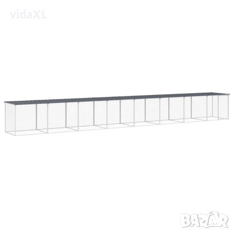 vidaXL Клетка за пилета с покрив антрацит 803x98x90 см стомана（SKU:3189052, снимка 1 - Други - 46292517